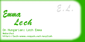 emma lech business card